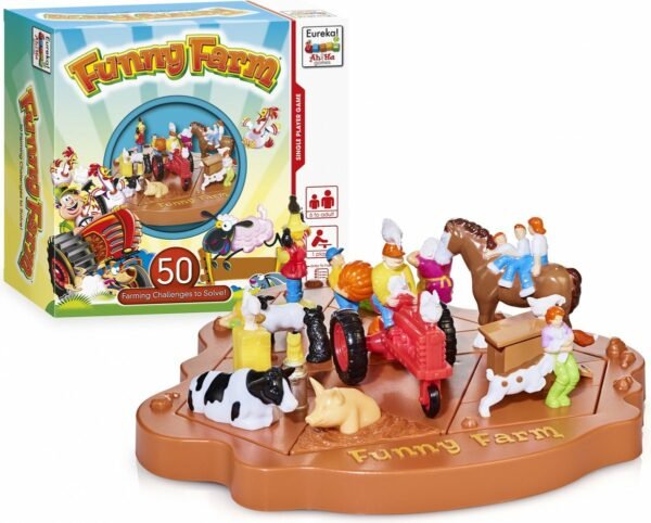 Ah!ha Games Vormenpuzzel Funny Farm Junior 11 Stukjes