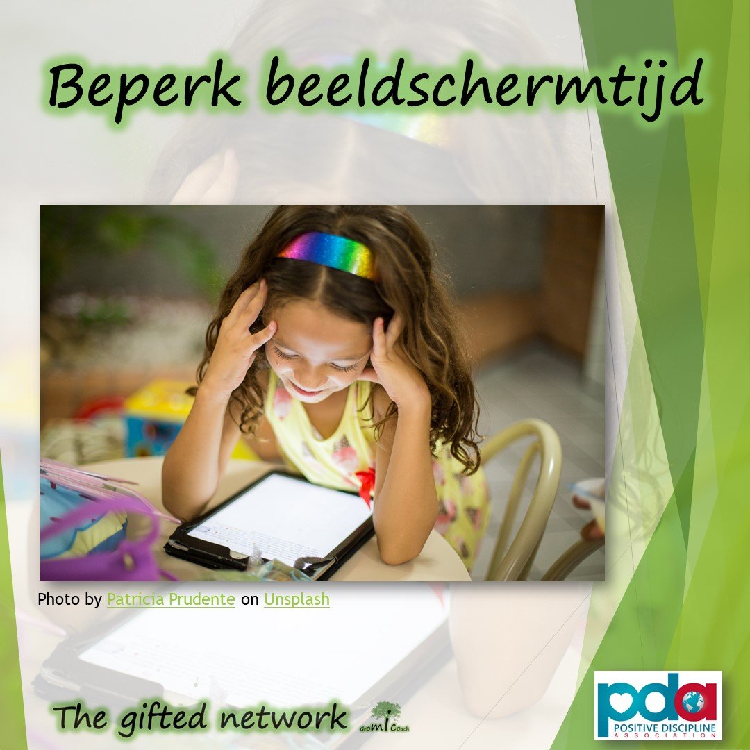 Beperk beeldschermtijd - Positive discipline