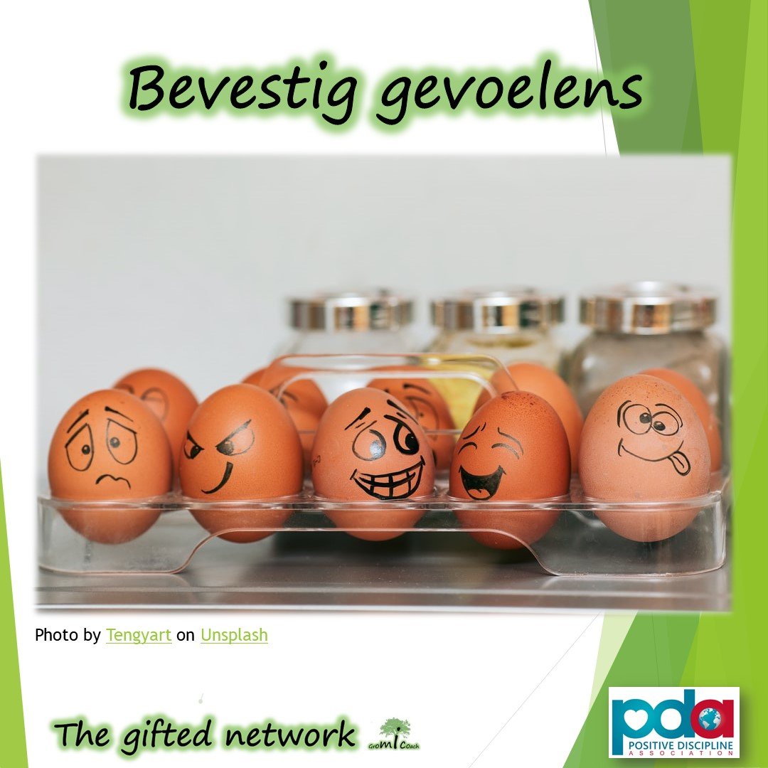 Bevestig gevoelens - Positive discipline