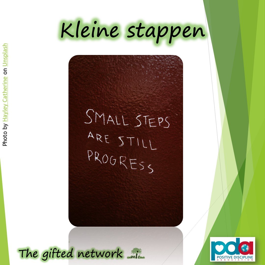 Kleine stappen - Positive discipline