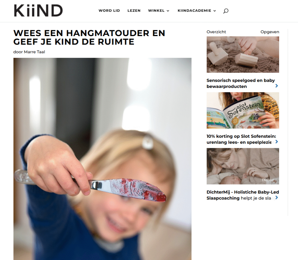Doe niet voor je kinderen wat ze zelf kunnen 1 Wees een hangmatouder en geef je kind de ruimte