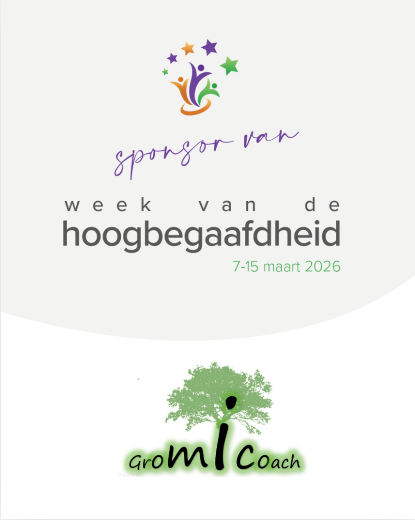 Gromicoach - Sponsort van de week van de hoogbegaafdheid - met gromicoach logo